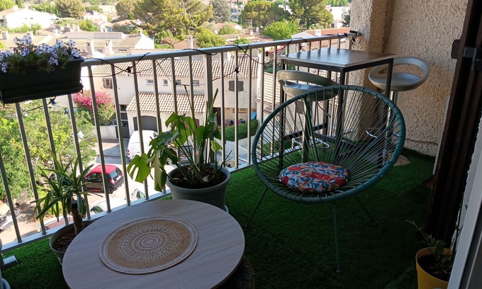 Saint-Cyr-sur-Mer Apartamento | Chez karynette type3 close to all amenities where it is good to live, quiet.
