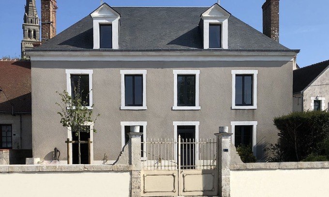 Cande-sur-Beuvron Casa | CHEZ LULU, casa de pueblo con vistas al Beuvron