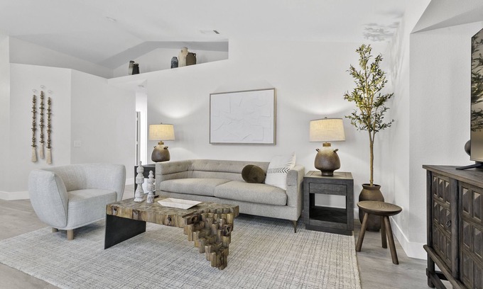 North Las Vegas Casa | Chic 1Story Pool Home 2KingBeds, Grill, Coffee, AirHockey, Mins2 Las Vegas Strip