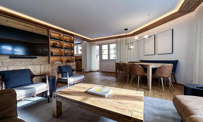Samedan Apartamento | Chic Alpine Elegance: Designer Retreat in Samedan