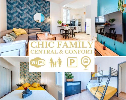 Saint-Martin Apartamento | Chic Family - Neuf & Moderne - Parking Wifi Centre Ville Gare TGV - Confort idéal Famille - OFFRE SPECIALE