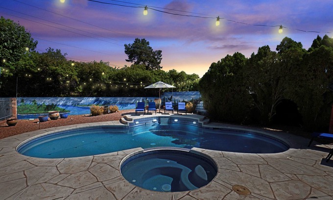Phoenix Casa | Chic Getaway: Sparkling Pool, Outdoor Oasis, Game Room Fun, & Abundant Amenities