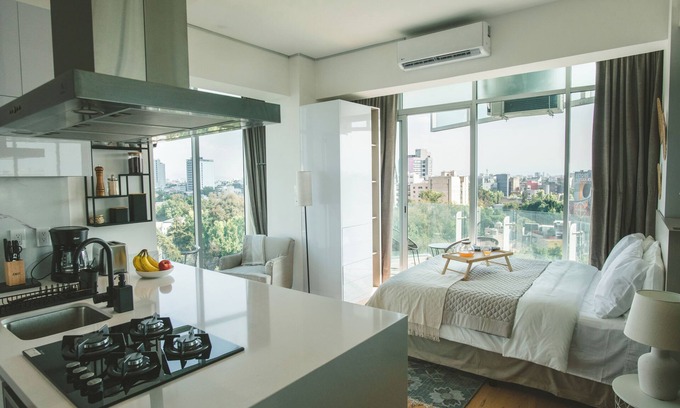 Roma Norte Apartamento | Chic Loft w/ AC, Walkable Area