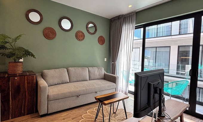 Tohoku Apartamento | Chic studio at Sensai Downtown in Playa del Carmen: with AC, WiFi & fitness room