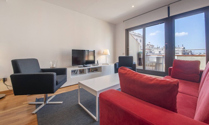 Eixample Apartamento | CENTRO DE LA CIUDAD - en Paseo de Gracia con terraza privada; edificio histórico