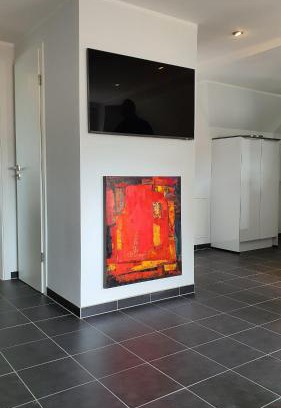 Wolmirstedt Apartamento | City Lounge an der Feuerwache mit Außenbereich mit Klimaanlage