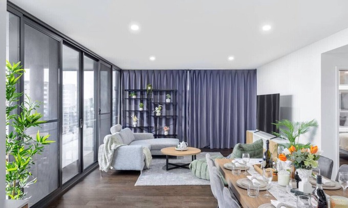 South Brisbane Apartamento | Cityview 4 Beds/FR Carpark/pool at South Bank