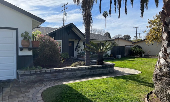 Goleta Casa | Clean 3 BR 2 BA w hot tub, yard, AC, near beaches, UCSB. Dog ok, sleep 5-6