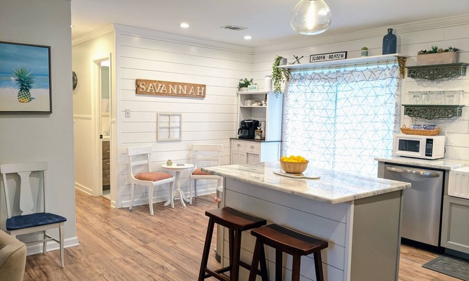 Savannah Casa | Clean Coastal Ranch Home Located Between the Beach and the City!