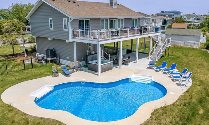 Sandbridge Casa | Coastal Breeze | 1890 ft to the beach | Private Pool, Hot Tub, and Dog Friendly
