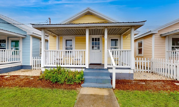 Kure Beach Cabaña | Coastal cottage with short walk to the beach and fishing pier