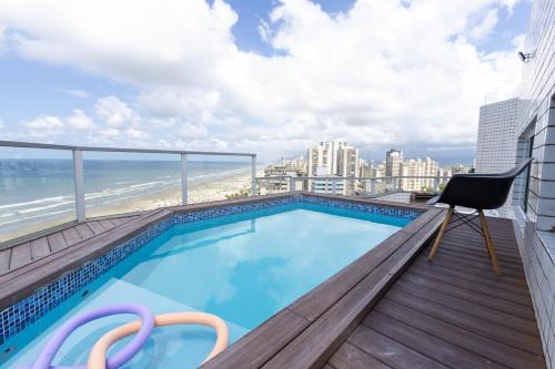 Aviacao Apartamento | Cobertura a beira mar com piscina e churrasqueira