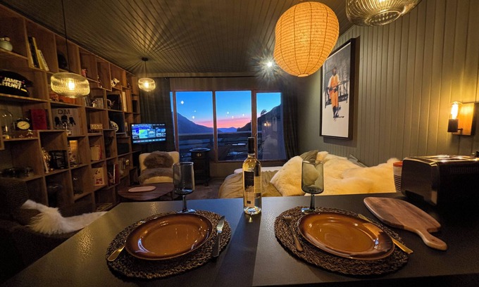 Orcieres-Merlette Apartamento | Cocon Chaleureux Refait a Neuf, Terrasse et vue Exceptionnelle Pour 2 Personnes