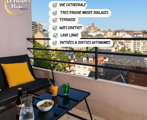 Rodez Apartamento | Cocon, vue Rodez, terrasse, box, musée Soulages