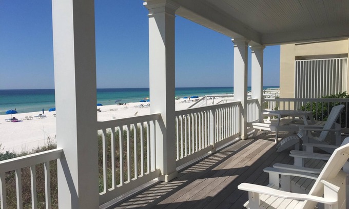 Sunnyside Casa | "Coconut Telegraph" Gulf Front 5 Br House en Carillon a 2 millas de Rosemary