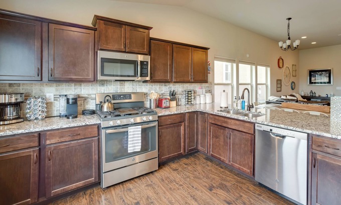 Northgate Casa | Colorado Springs Home con sala de juegos y vistas al monte