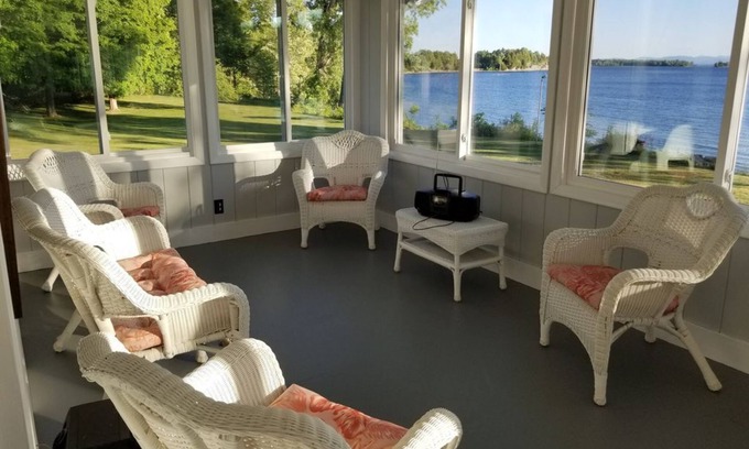 North Hero Casa | Come view the Eclipse while relaxing at this lakefront home!