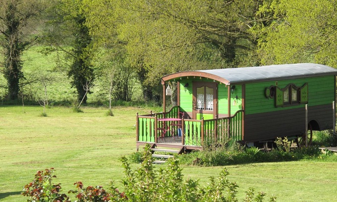 Talensac Cabaña | Las Roulottes de la Granja Trénube entre Rennes y Brocéliande