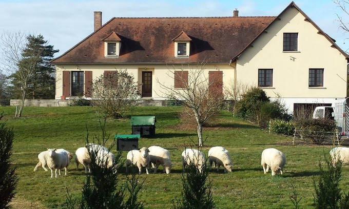 Brigueil-le-Chantre Casa | Cómoda, espaciosa casa rural con piscina