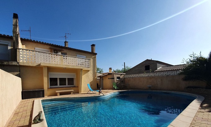 Olonzac Casa | Majestuosa casa de vacaciones en Olonzac con piscina privada