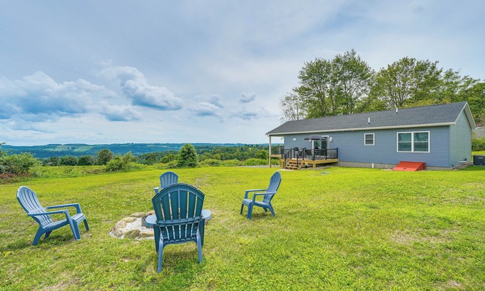 Lairdsville Casa | Comfortable Muncy Home w/ Serene Views!