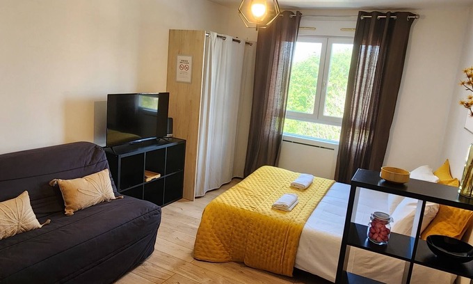 Metz Apartamento | Estudio-Apartamento-Baño con ducha-Vista al patio-Le Bellecroix