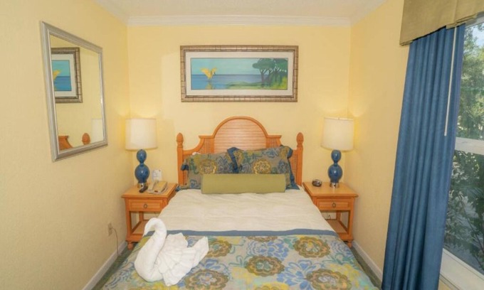 Florida Central Atlantic Coast Hotel | Comfy 2BR Suite, Free Shuttle, Parking, 4 Pools, Mini Golf