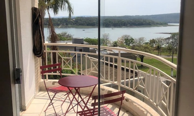 Caldas Novas Apartamento | Complete apartment with the most incredible view of corumbá lake