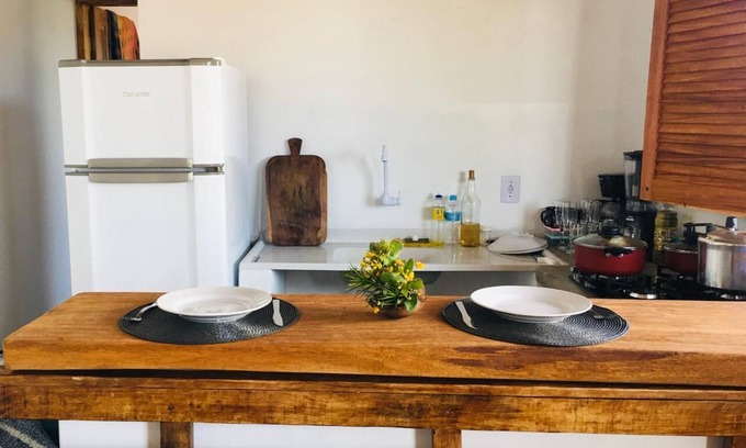 Caraiva Casa | Complete house with air conditioning and Wi-Fi - 50m from the beach