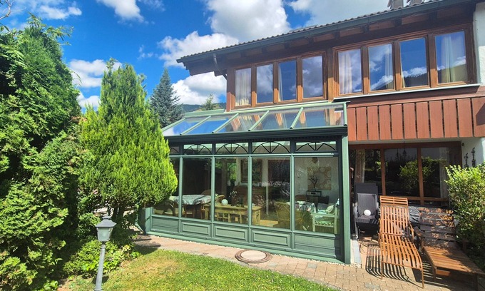 Oberstaufen Apartamento | Constance mountain view with winter garden