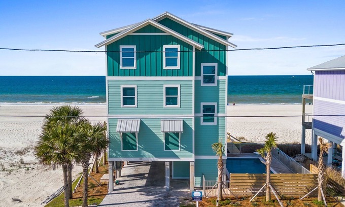 Mexico Beach Casa | Constellation: Stunning 6 Bedroom New Build- Priv. Pool, Pet Friendly Sleeps 24!