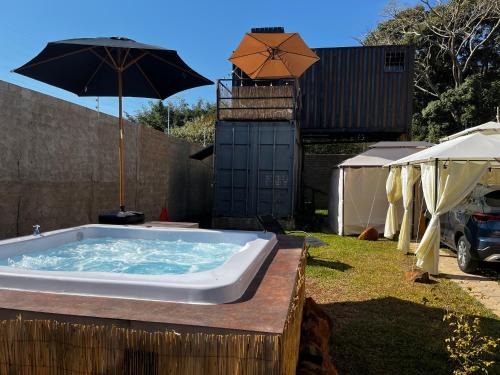 Torrinha Casa | Container-Spa quente, projetor cine, lareira, churrasqueira-20km de Brotas