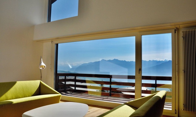Anzere Apartamento | Gran dúplex contemporáneo (200 m2) al pie de las pistas con vistas panorámicas.