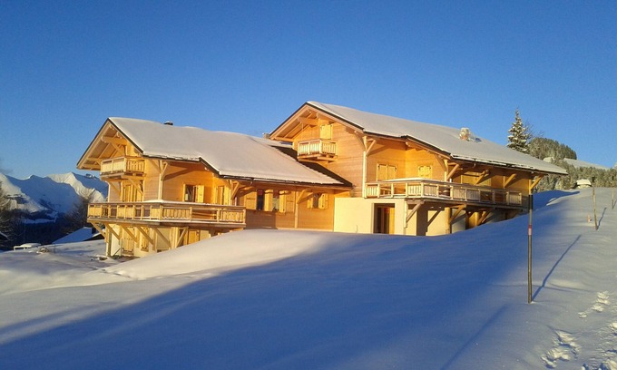 Les Mosses Chalet De Esquí | Contemporary chalet, panoramic view