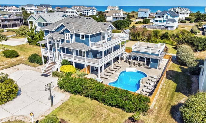 Whalehead Beach Casa | Corolla Coastin | 740 ft to the beach | Private Pool, Hot Tub