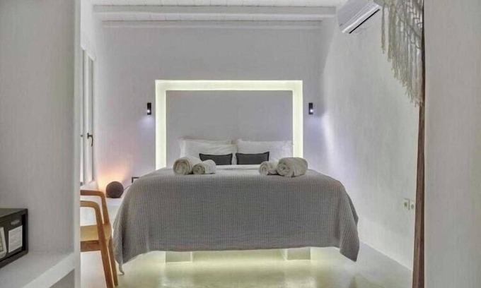 Psarou Apartamento | Acogedor apartamento con aire acondicionado - 1 dormitorio y 2 baños - Mykonos