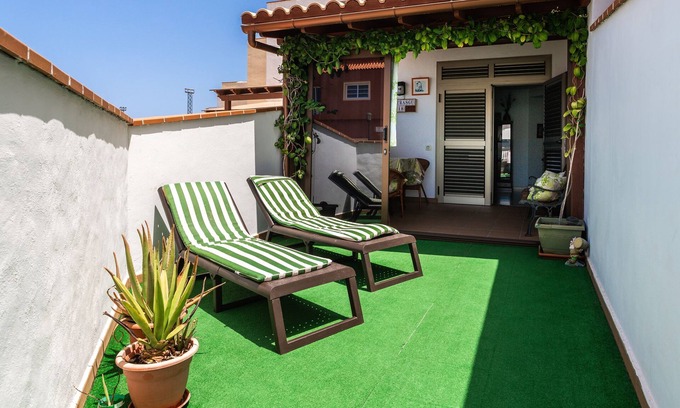 El Cotillo Apartamento | Acogedor apartamento "El Carmen" cerca de la playa con Wi-Fi y terraza