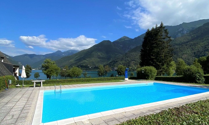 Molina di Ledro Apartamento | Acogedor apartamento con WIFI, piscina, TV, balcón, mascotas permitida y aparcamiento