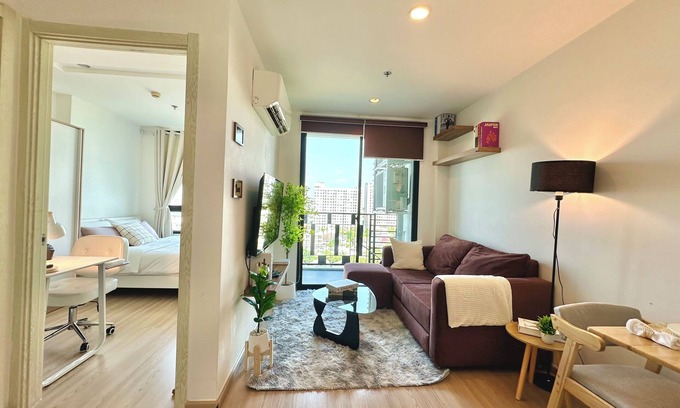 Phra Khanong Nuea Apartamento | Cosy & Bright 1 Bedroom Near BTS