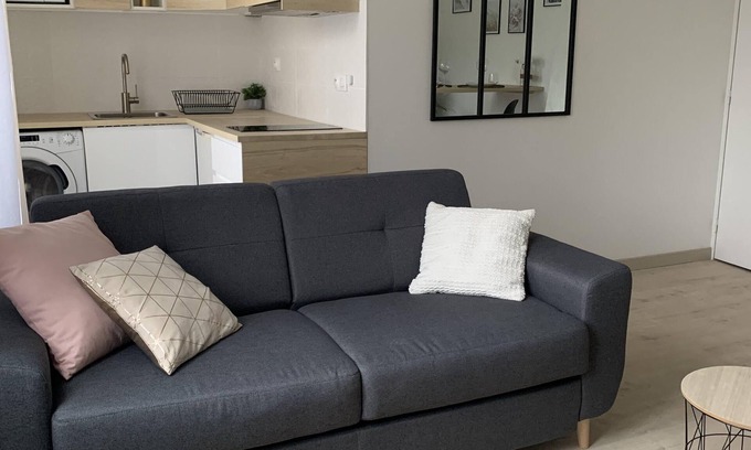 Cergy Apartamento | Cosy Studio 30m2 - At the foot of the station - Parking