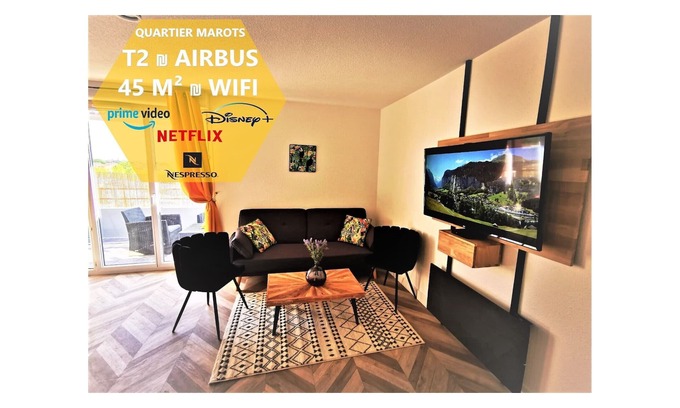 Colomiers Apartamento | COSY T2 ₪ SECURE RESIDENCE ₪ AIRBUS ₪ SWIMMING POOL
