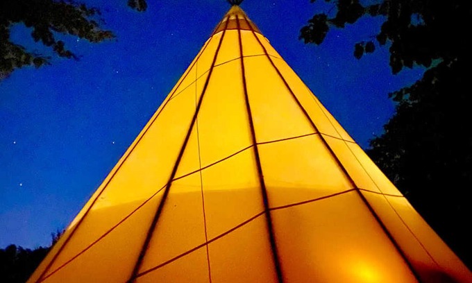 Valenciennes Apartamento | Tipi en pleine nature avec étang, à 30 min de Lille - Tout inclus, pour 4 pers., poêle à bois, BBQ, parking