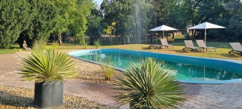 Kiskunmajsa Casa | Cottage 2 im Natur-Resort Pool, Schwimmteich & Sauna