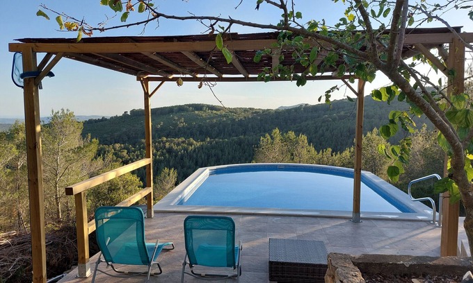 El Montmell Cabaña | Casita de campo 'Ca La Calma' con vistas al mar, Wi-Fi y aire acondicionado