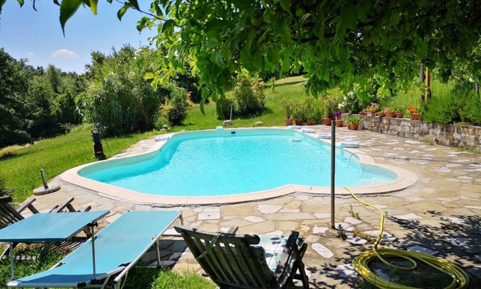 Montaldo Bormida Cabaña | Casita de campo 'Cascina Risotto' con piscina privada, Wi-Fi y aire acondicionado