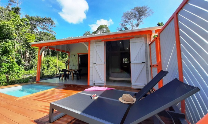 Deshaies Cabaña | Cottage Corail Avec Piscine Privée a 900m de la Plage de Grande Anse