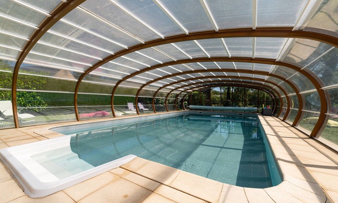 La Vraie-Croix Casa | Casita de campo 'Domaine De Lestroué - Belle-île' con piscina compartida, terraza privada y Wi-Fi