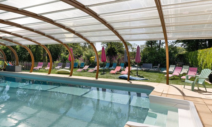 La Vraie-Croix Casa | Casita de campo 'Domaine De Lestroué - Île De Groix' con piscina compartida, terraza privada y Wi-Fi