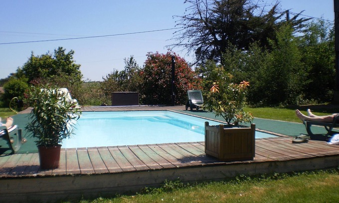 Villefranche-du-Queyran Cabaña | Casa 8 personas con piscina privada