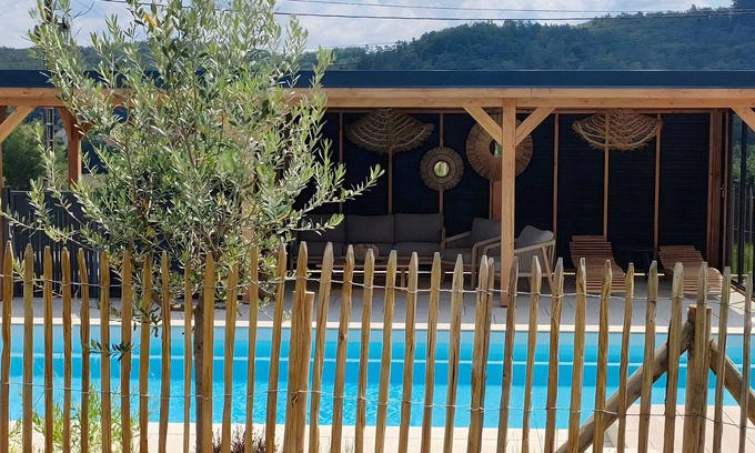 Voudenay Cabaña | Cottage 'Gîte, Aux Portes Du Morvan' with Mountain View, Private Pool and Wi-Fi